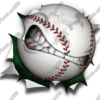 Baseball Rip Vehicle Wrap Design — Large Scale Artwork for Wide Format Printing | Categories: Rips & Tears, Sports & Games
