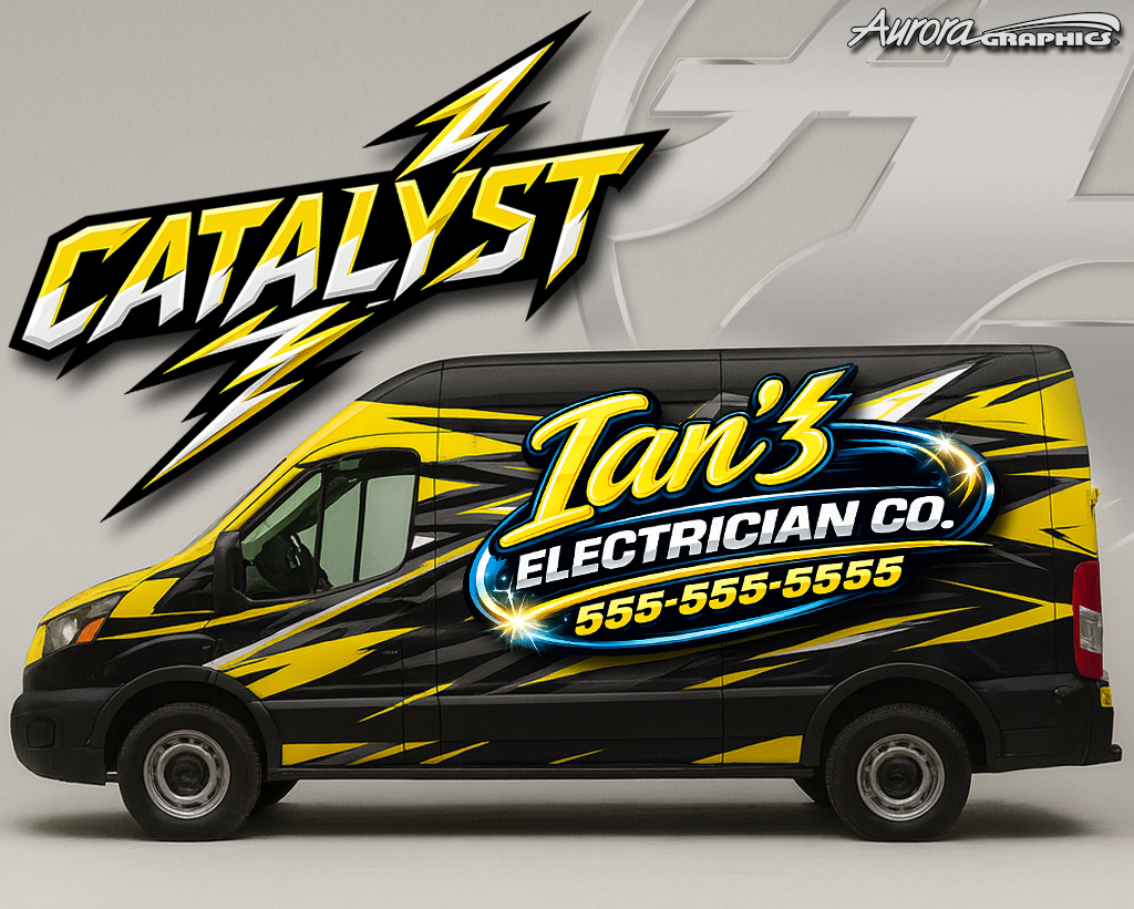 Catalyst is a smooth clean graphic is designed for clean wraps and designs at unlimited scale and resolution for any print job!