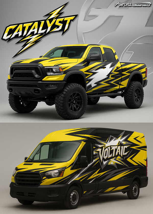 Catalyst is a smooth clean graphic is designed for clean wraps and designs at unlimited scale and resolution for any print job!