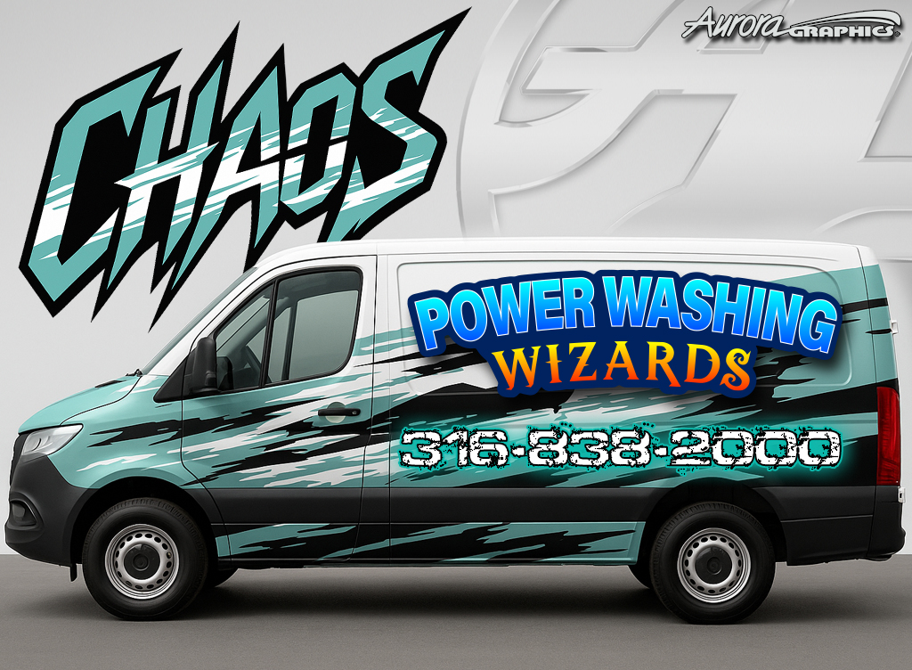 Chaos is a smooth clean graphic is designed for clean wraps and designs at unlimited scale and resolution for any print job!