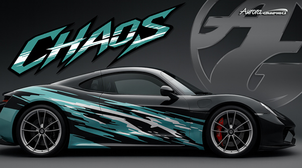 Chaos is a smooth clean graphic is designed for clean wraps and designs at unlimited scale and resolution for any print job!