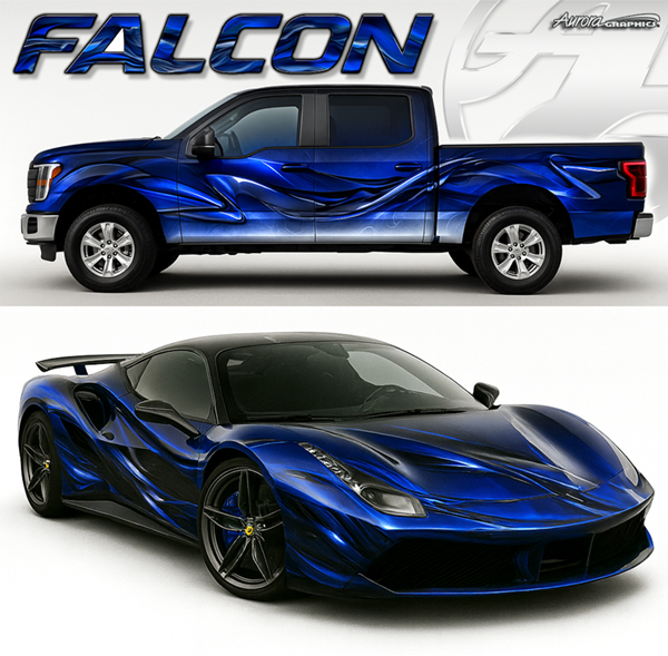 Falcon Abstract Background is an immense and stunning abstract design, characterized by intricate metallic or molten metal-like swirls set against a dynamic background. This expansive artwork is crafted with an astonishing level of detail that remains crisp and vibrant even when printed at such a large scale. Specifically designed for vehicle wraps. Fade, Swirly, Twists, Shiny, Smooth, Sleek, Swirls and Metallic Metal. High Resolution Graphic Image.