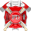 High Resolution Firefighter Fire Fighter Cross Collage Badge, Badging and images that are fully customizable. Cut File Print/Cut Print Cut Large Huge Design Elements CutContour Cut Contour Graphics
