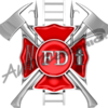 High Resolution Firefighter Fire Fighter Cross Collage Badge, Badging and images that are fully customizable. Cut File Print/Cut Print Cut Large Huge Design Elements CutContour Cut Contour Graphics