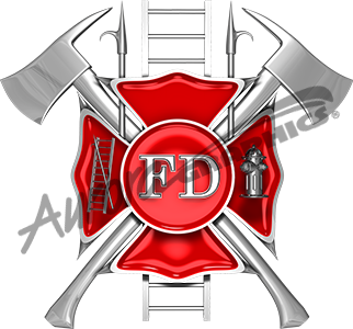 High Resolution Firefighter Fire Fighter Cross Collage Badge, Badging and images that are fully customizable. Cut File Print/Cut Print Cut Large Huge Design Elements CutContour Cut Contour Graphics
