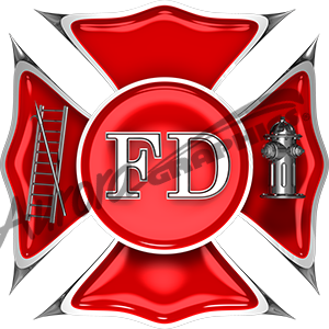 High Resolution Firefighter Fire Fighter Cross Collage Badge, Badging and images that are fully customizable. Cut File Print/Cut Print Cut Large Huge Design Elements CutContour Cut Contour Graphics