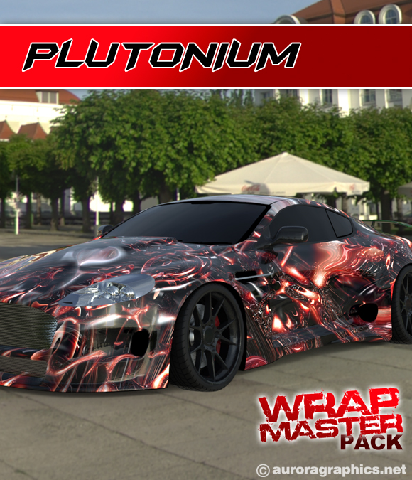 Plutonium is an explosive burst of molten chrome and fiery liquid energy, designed to bring high-impact visuals to any vehicle wrap. This abstract 3D image showcases intricate chrome details twisting and warping with a molten metallic sheen, erupting in a chaotic explosion of liquid fire. The result is a fusion of heat and metal that feels both volatile and alive—like a reactor core caught in mid-detachment from reality. molten chrome, chrome, metal, fire, fiery, crazy, wild, colorful, gates of hell, explosion, lava, liquid, 3D, twisting, twist. Design Graphics High Resolution Image.