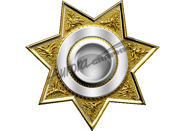 Sheriff Badge 3 Vehicle Wrap Design — Large Scale Artwork for Wide Format Printing | Categories: Fades and Elements, Graphics, Military, Patriotic, PIK6 Everyday, Print & Cut Graphics, Commercial, Badging