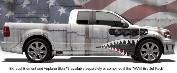 Fighter Teeth Element Vehicle Wrap Design — Large Scale Artwork for Wide Format Printing | Categories: Metal Textures