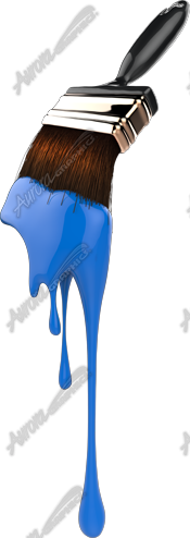 Paint Brush Drip Vehicle Wrap Design — Large Scale Artwork for Wide Format Printing | Categories: Commercial, Industry
