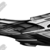 Mech X features a futuristic, cross-shaped form with a highly angular, mechanical structure. At the center, a bold “X” silhouette is defined by extended, sharply tapered arms that fan outward with aerodynamic precision.