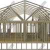 House Frame is a high-resolution, transparent .TIFF image that captures the raw, foundational beauty of a home under construction. This striking graphic features a detailed wooden framework, showcasing vertical studs, horizontal beams, and roof trusses—everything that forms the skeletal structure of a house. framing, construction, design element, builder, building, wood, 2X4, commercial, developer, framer, framing crew, framers, erection, home, house.