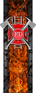 Fireman's Bed Band Vehicle Wrap Design — Large Scale Artwork for Wide Format Printing | Categories: Commercial