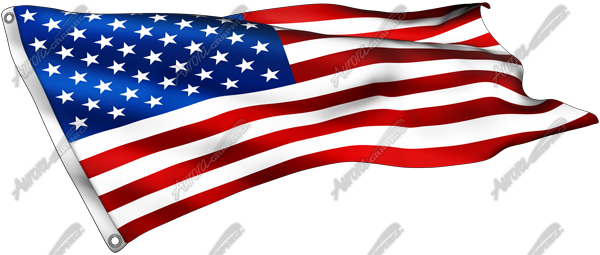 American Flag in the Wind