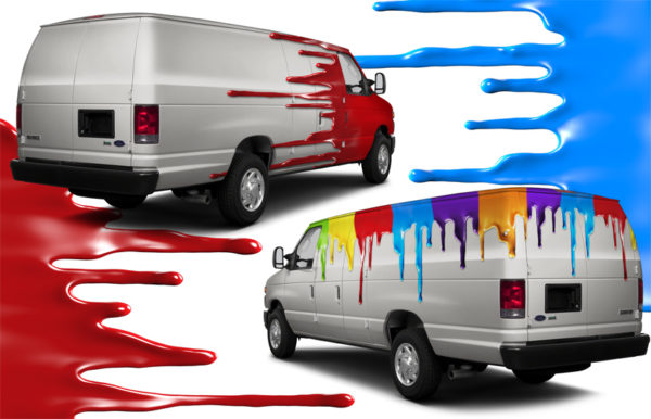 Paint Drips Vehicle Wrap Design — Large Scale Artwork for Wide Format Printing | Categories: PIK6 Everyday, Commercial, Industry