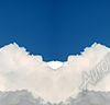 Nice Day Clouds Vehicle Wrap Design — Large Scale Artwork for Wide Format Printing | Categories: Nature
