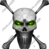 Skull With Crossbones 2 Vehicle Wrap Design — Large Scale Artwork for Wide Format Printing | Categories: Skulls