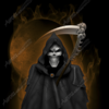 Grim Reaper With Background 3 Vehicle Wrap Design — Large Scale Artwork for Wide Format Printing | Categories: Skulls