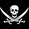 Pirate Flag Flat Vehicle Wrap Design — Large Scale Artwork for Wide Format Printing | Categories: Flags