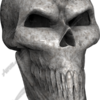 Bone Skull Angle 2 Vehicle Wrap Design — Large Scale Artwork for Wide Format Printing | Categories: Skulls