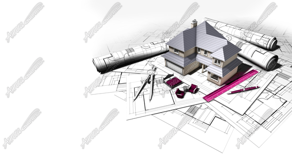 Remodeling is a visually striking and professional image crafted specifically for large-scale printing and vehicle wraps, tailored for the construction and remodeling industries. This high-resolution graphic features rolled and flattened blueprint papers spread out as the foundation of the design, layered with crisp technical drawings that immediately convey precision and planning. At the center, a detailed 3D model of a two-story house stands proudly atop the blueprints, symbolizing vision turned reality. home, homes, construction, builders, building, blueprints, schematics, architecture, structural, framework.