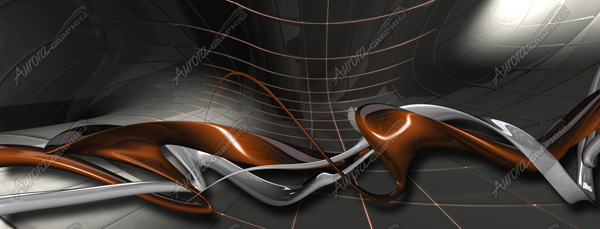 Cyber Space Cyber Space is an immense and stunning abstract design, characterized by intricate metallic or molten metal-like swirls set against a dynamic background. This expansive artwork, measuring 220 inches by 90 inches, is crafted with an astonishing level of detail that remains crisp and vibrant even when printed at such a large scale.