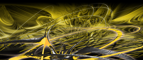 Taurus, abstract, busy, chaos, chaotic, customs, racing, motorcycles, solar flare, chrome, molten, swirls, twists, warped, light, curving, curves, liquid, explosive, arcing, arcs. High Resolution Design Graphics Image.