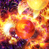 Super Nova is a visually captivating abstract image that delivers an intense sense of energy, movement, and expansion. The composition bursts outward from a central point, creating a radiant display of dynamic lines and radiant motion. Super Nova evokes the explosive energy of a cosmic event, where matter and light seem to collide and spread across space in all directions. The design is layered and multi-dimensional, drawing the viewer's eye toward the center while simultaneously pulling their focus outward. High Resolution Design Graphics Image.