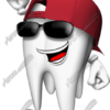 Tooth Character Vehicle Wrap Design — Large Scale Artwork for Wide Format Printing | Categories: Commercial, Industry