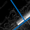 Pure is a striking abstract design that blends elegance with precision, creating a bold and refined aesthetic perfect for large-scale vehicle wraps. The composition features intricate filigree, gracefully flowing with delicate, ornamental detail, adding an artistic touch of sophistication. This filigree is framed by sharp, straight lines that cut through the design, some in deep, rich colors and others in darker tones, forming a striking contrast against the black backdrop. Design Graphics High Resolution Image.
