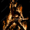 Flaming Rock Star Vehicle Wrap Design — Large Scale Artwork for Wide Format Printing | Categories: PIK6 Everyday, Flames