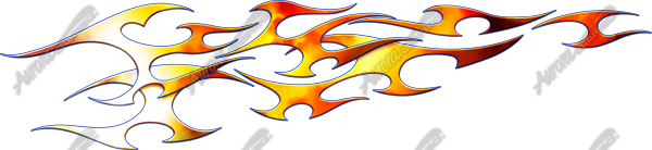 Fire Tribal is a striking print and cut decal designed with beautiful precision, blending bold aesthetics with dynamic energy. This design features an intricate arrangement of scalloped flame shapes, flowing seamlessly from front to rear in a fierce, tribal-inspired pattern. The flames twist and curve with sharp edges and smooth arcs, creating an aggressive yet elegant visual that captures the raw, untamed spirit of fire. CutContour Graphics Cut Contour Design Cut File Print/Cut Print Cut.