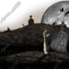 Graveyard Vehicle Wrap Design — Large Scale Artwork for Wide Format Printing | Categories: Skulls