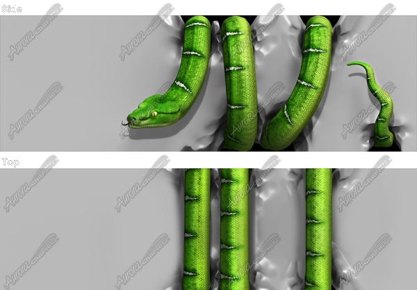 Tree Snake Crushing Vehicle Vehicle Wrap Design — Large Scale Artwork for Wide Format Printing | Categories: Commercial, Nature