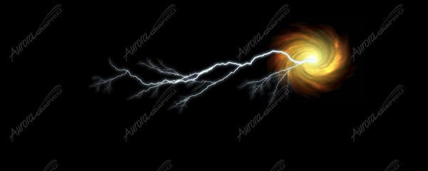 Galaxy Lightning Vehicle Wrap Design — Large Scale Artwork for Wide Format Printing | Categories: Nature