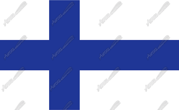 Finland Flag Flat Vehicle Wrap Design — Large Scale Artwork for Wide Format Printing | Categories: Flags