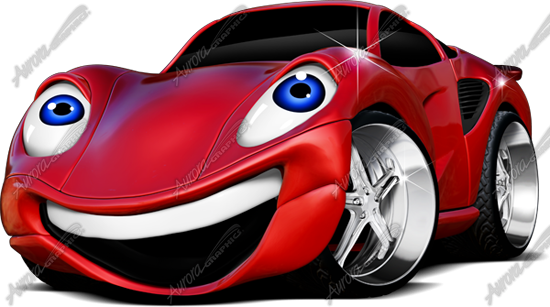 Car Caricature Vehicle Wrap Design — Large Scale Artwork for Wide Format Printing | Categories: PIK6 Everyday, Commercial