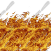 Natural Rocker Panel Flame 3 Vehicle Wrap Design — Large Scale Artwork for Wide Format Printing | Categories: PIK6 Everyday, Flames