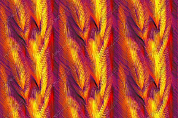 Phoenix Feathers Vehicle Wrap Design — Large Scale Artwork for Wide Format Printing | Categories: Abstract