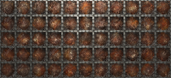 Steampunk Flourish 2 Vehicle Wrap Design — Large Scale Artwork for Wide Format Printing | Categories: PIK6 Everyday, Textures & Fills, Metal Textures