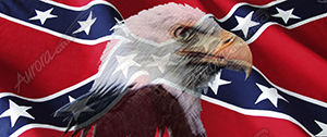 Rebel Flag Eagle Vehicle Wrap Design — Large Scale Artwork for Wide Format Printing | Categories: Flags