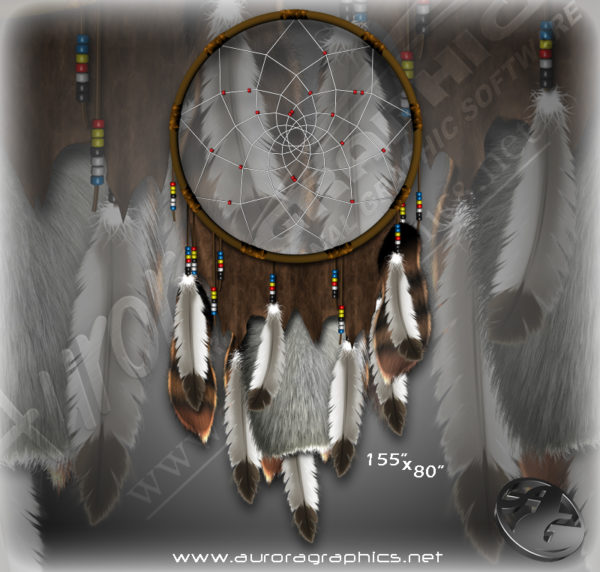 Dreamcatcher Vehicle Wrap Design — Large Scale Artwork for Wide Format Printing | Categories: PIK6 Everyday, Nature
