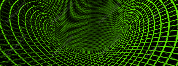 Rolling Mesh is a bold and immersive abstract image that showcases a 3D metallic wire mesh twisting, bending, and flowing into a dynamic vortex. The mesh appears to roll inward with smooth, fluid movement—each strand catching glints of light and subtle reflections as it curves and coils inward. wire, 3D, vortex, hole, abstract, squares, bending, metal, netting, net, mesh, rolling, roll. Design Graphics High Resolution Image.