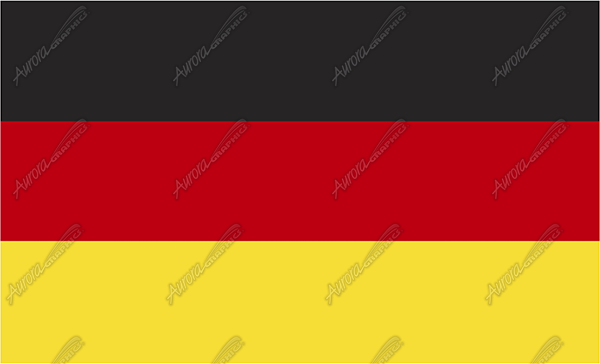 German Flag Flat Vehicle Wrap Design — Large Scale Artwork for Wide Format Printing | Categories: Flags