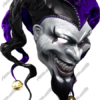 Evil Jester The Joker Halloween Mask Jesters CutContour Graphics Cut Contour Design