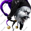 Evil Jester The Joker Halloween Mask Jesters CutContour Graphics Cut Contour Design