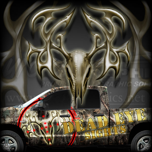 Tribal Buck Skull Aurora Graphics makes the largest and highest resolution camouflage, camo patterns on the planet under the Bushwolf obliteration trademark. In direct competition with and Superior to companies like Kryptek, Realtree, Mossyoak, real, tree, mossy, oak. We offer many different designs such as lifestyle patterns, tactical patterns, hunting patterns, field patterns. Great for hunting any type of game such as pheasant, deer, turkey, quail, buck, Whitetail, elk, Caribou, moose, Pronghorn sheep, antelope. Hunting, Skeleton, Buck, Antlers and Deer Head.