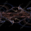 Turbulent, abstract, loops, 3D, wire, cables, alien, space, deep, dark, universe, cyclical, cycle, points, pointed, sharp, looping, loops, crazy, commercial, street custom, special, stereo shop, Spirograph. Design Graphics High Resolution Image.