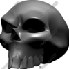 Carbon Fiber Skull Angle 3 Vehicle Wrap Design — Large Scale Artwork for Wide Format Printing | Categories: Skulls
