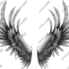Wings 1 is a beautifully crafted abstract design element that adds a graceful and ethereal touch to any creative project. With flowing lines and soft feathered textures, Wings 1 captures the essence of serenity and lightness. Whether you're designing for memorial graphics, spiritual artwork, or fantasy-themed layouts, Wings 1 brings an instantly soft and heavenly feel to your composition.